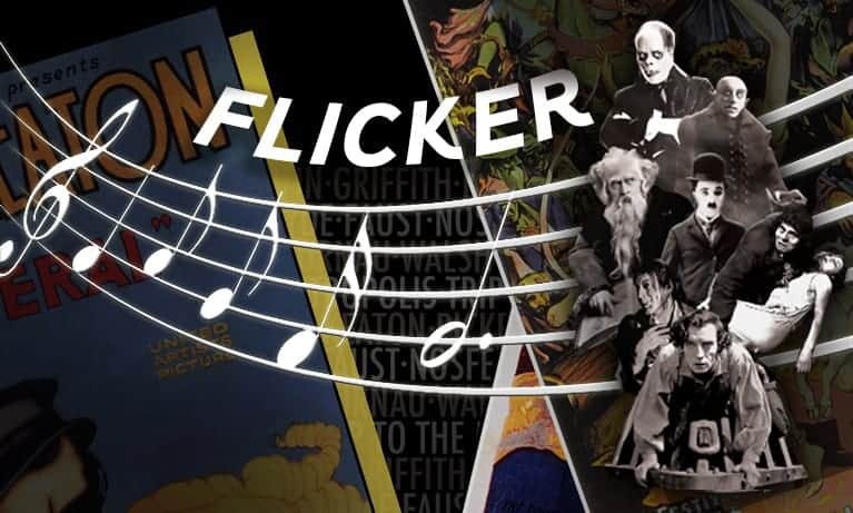 Film Score In Reverse entertains with Flicker, enhancing musical performance with silent films.